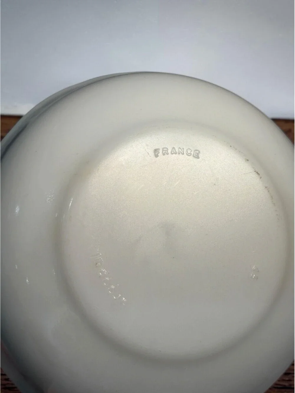 6 Vintage Hearts 'N Geese ARCOPAL Bowls France Cottagecore Milk Glass Blue Pink
